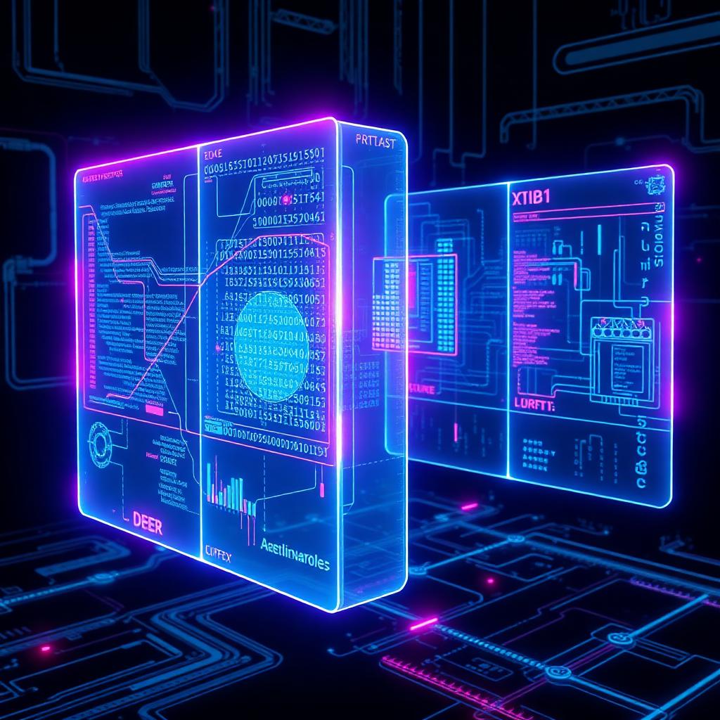 Custom Software Development — futuristic visualization