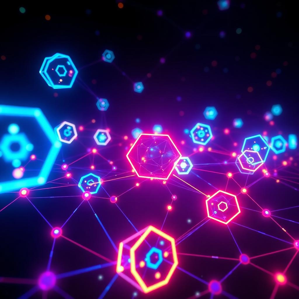 Web3 & Blockchain — futuristic visualization